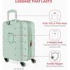 imageSwissGear 7366 Signature Hardside Expandable Luggage with Spinner Wheels TSA Lock CupHolder Chocolate 2Piece Set 1927Clearly Aqua