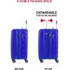 imageSwissGear 7366 Signature Hardside Expandable Luggage with Spinner Wheels TSA Lock CupHolder Chocolate 2Piece Set 1927Cobalt