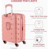 imageSwissGear 7366 Signature Hardside Expandable Luggage with Spinner Wheels TSA Lock CupHolder Chocolate 2Piece Set 1927Coral Almond