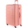 imageSwissGear 7366 Signature Hardside Expandable Luggage with Spinner Wheels TSA Lock CupHolder Chocolate 2Piece Set 1927Coral Almond