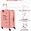 imageSwissGear 7366 Signature Hardside Expandable Luggage with Spinner Wheels TSA Lock CupHolder Chocolate 2Piece Set 1927Coral Almond
