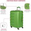imageSwissGear 7366 Signature Hardside Expandable Luggage with Spinner Wheels TSA Lock CupHolder Chocolate 2Piece Set 1927Green