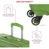 imageSwissGear 7366 Signature Hardside Expandable Luggage with Spinner Wheels TSA Lock CupHolder Chocolate 2Piece Set 1927Green