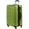 imageSwissGear 7366 Signature Hardside Expandable Luggage with Spinner Wheels TSA Lock CupHolder Chocolate 2Piece Set 1927Green