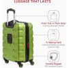 imageSwissGear 7366 Signature Hardside Expandable Luggage with Spinner Wheels TSA Lock CupHolder Chocolate 2Piece Set 1927Green