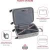 imageSwissGear 7366 Signature Hardside Expandable Luggage with Spinner Wheels TSA Lock CupHolder Chocolate 2Piece Set 1927Grey