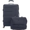 imageSwissGear 7366 Signature Hardside Expandable Luggage with Spinner Wheels TSA Lock CupHolder Chocolate 2Piece Set 1927Navy
