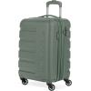 imageSwissGear 7366 Signature Hardside Expandable Luggage with Spinner Wheels TSA Lock CupHolder Chocolate 2Piece Set 1927Olive