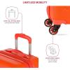 imageSwissGear 7366 Signature Hardside Expandable Luggage with Spinner Wheels TSA Lock CupHolder Chocolate 2Piece Set 1927Orange