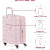 imageSwissGear 7366 Signature Hardside Expandable Luggage with Spinner Wheels TSA Lock CupHolder Chocolate 2Piece Set 1927Pink