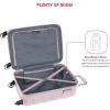 imageSwissGear 7366 Signature Hardside Expandable Luggage with Spinner Wheels TSA Lock CupHolder Chocolate 2Piece Set 1927Pink