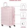 imageSwissGear 7366 Signature Hardside Expandable Luggage with Spinner Wheels TSA Lock CupHolder Chocolate 2Piece Set 1927Pink