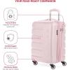 imageSwissGear 7366 Signature Hardside Expandable Luggage with Spinner Wheels TSA Lock CupHolder Chocolate 2Piece Set 1927Pink