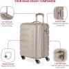 imageSwissGear 7366 Signature Hardside Expandable Luggage with Spinner Wheels TSA Lock CupHolder Chocolate 2Piece Set 1927Sand