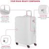 imageSwissGear 7366 Signature Hardside Expandable Luggage with Spinner Wheels TSA Lock CupHolder Chocolate 2Piece Set 1927White