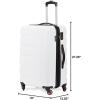 imageSwissGear 7366 Signature Hardside Expandable Luggage with Spinner Wheels TSA Lock CupHolder Chocolate 2Piece Set 1927White
