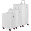 imageSwissGear 7366 Signature Hardside Expandable Luggage with Spinner Wheels TSA Lock CupHolder Chocolate 2Piece Set 1927White