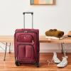 imageSwissGear Sion Softside Expandable Luggage with Spinner Wheels Burgundy CarryOn 21InchBurgundy