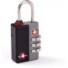imageSwissGear TSAApproved Travel Sentry Combination Luggage Lock with Resettable Combo and Inspection Indicator Black One SizeBlack