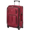 imageSwissGear Sion Softside Expandable Luggage with Spinner Wheels Burgundy CarryOn 21InchBurgundy