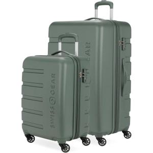 imageSwissGear 7366 Signature Hardside Expandable Luggage with Spinner Wheels TSA Lock CupHolder Chocolate 2Piece Set 1927Olive