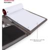 imageWenger Concept Zippered Padfolio Envelope Card Holder BlackOne Size
