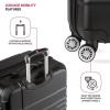 imageSwissGear Sonic Pro Lightweight Hardside Expandable Luggage Set with Spinner Wheels and TSA Lock Black 3Piece Set 202428