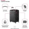 imageSwissGear Sonic Pro Lightweight Hardside Expandable Luggage Set with Spinner Wheels and TSA Lock Black 3Piece Set 202428