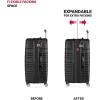 imageSwissGear Sonic Pro Lightweight Hardside Expandable Luggage Set with Spinner Wheels and TSA Lock Black 3Piece Set 202428