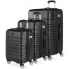 imageSwissGear Sonic Pro Lightweight Hardside Expandable Luggage Set with Spinner Wheels and TSA Lock Black 3Piece Set 202428